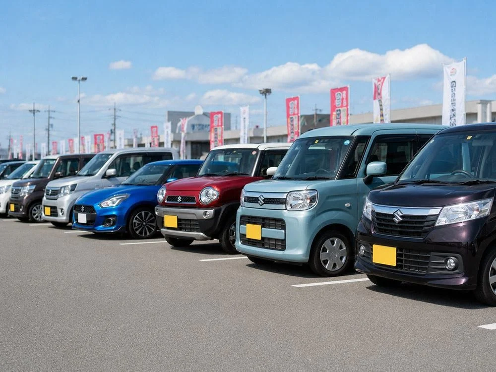 展示されている中古車